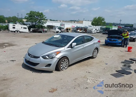 2012 Hyundai Elantra Gls z USA, uszkodzony, nr VIN 5NPDH4AE0CH150600